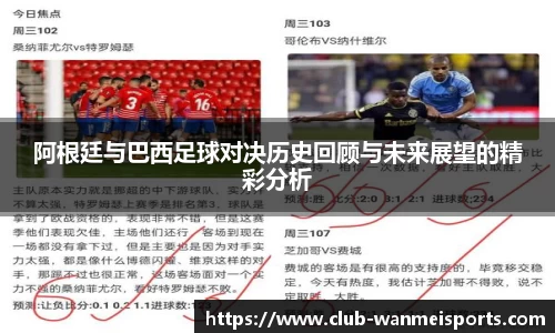 阿根廷与巴西足球对决历史回顾与未来展望的精彩分析